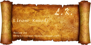 Linzer Kesző névjegykártya